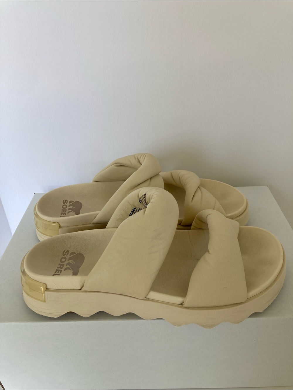 Sorel Viibe Twist Sandals Beige